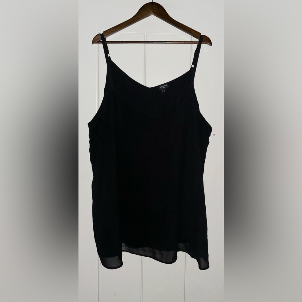 Torrid Sophie Chiffon Semi Sheer Swing Cami Tank Top Plus Women 4x Drapery